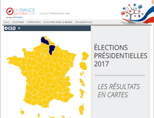 Tablet Screenshot of franceelectorale.com
